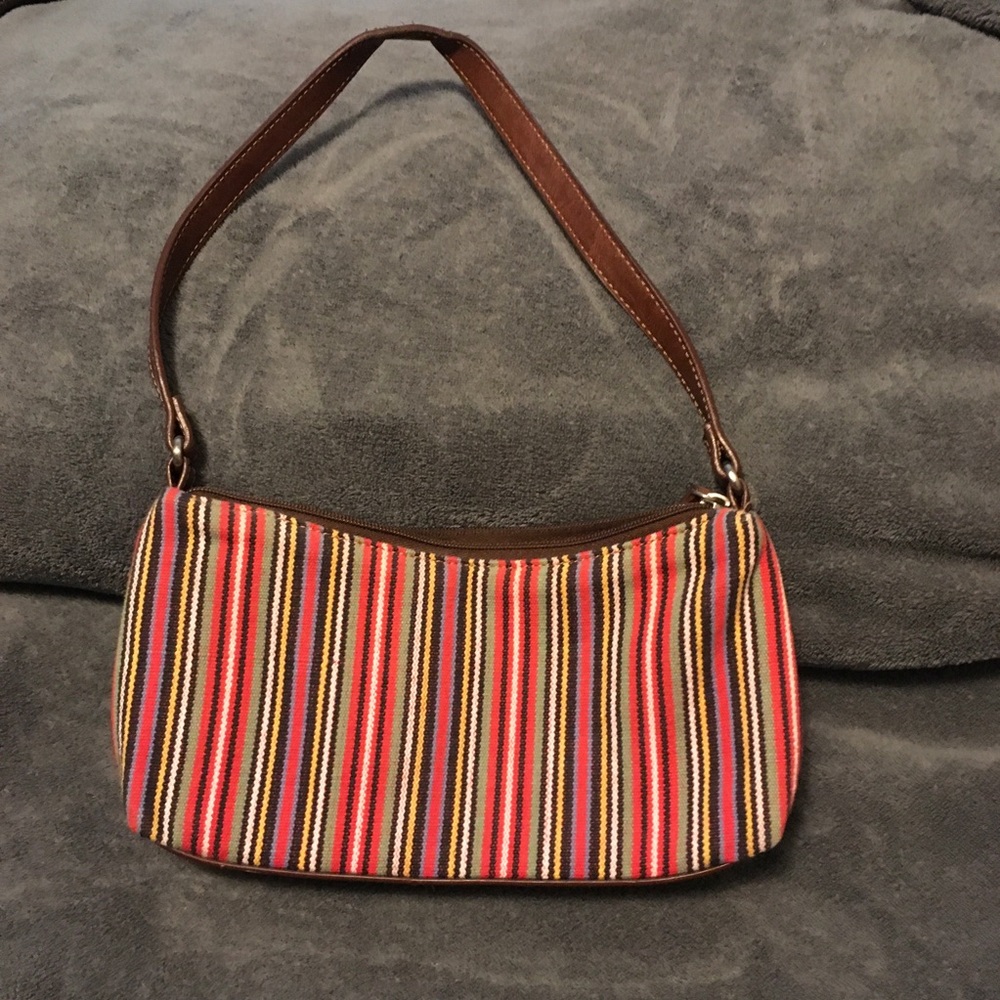Relic by Fossil Red, Green, Blue Striped Mini Bag